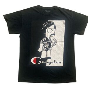 3Forty The Simpsons Gangster Bart Scarface T-Shirt Men’s Size Medium Preowned
